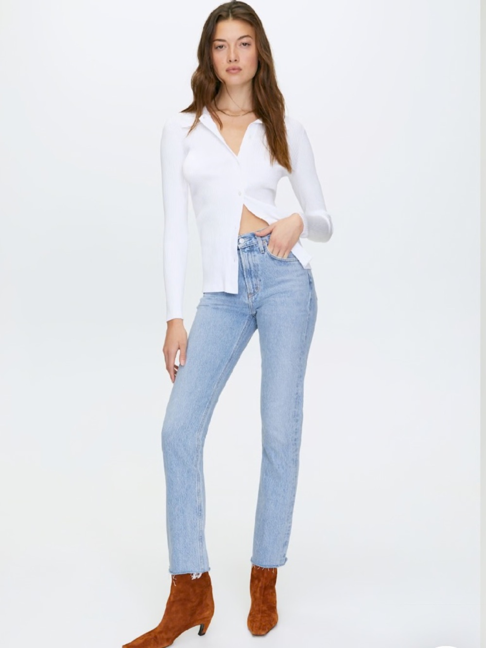 Aritzia AGOLDE Cheri jeans in merit wash size 26